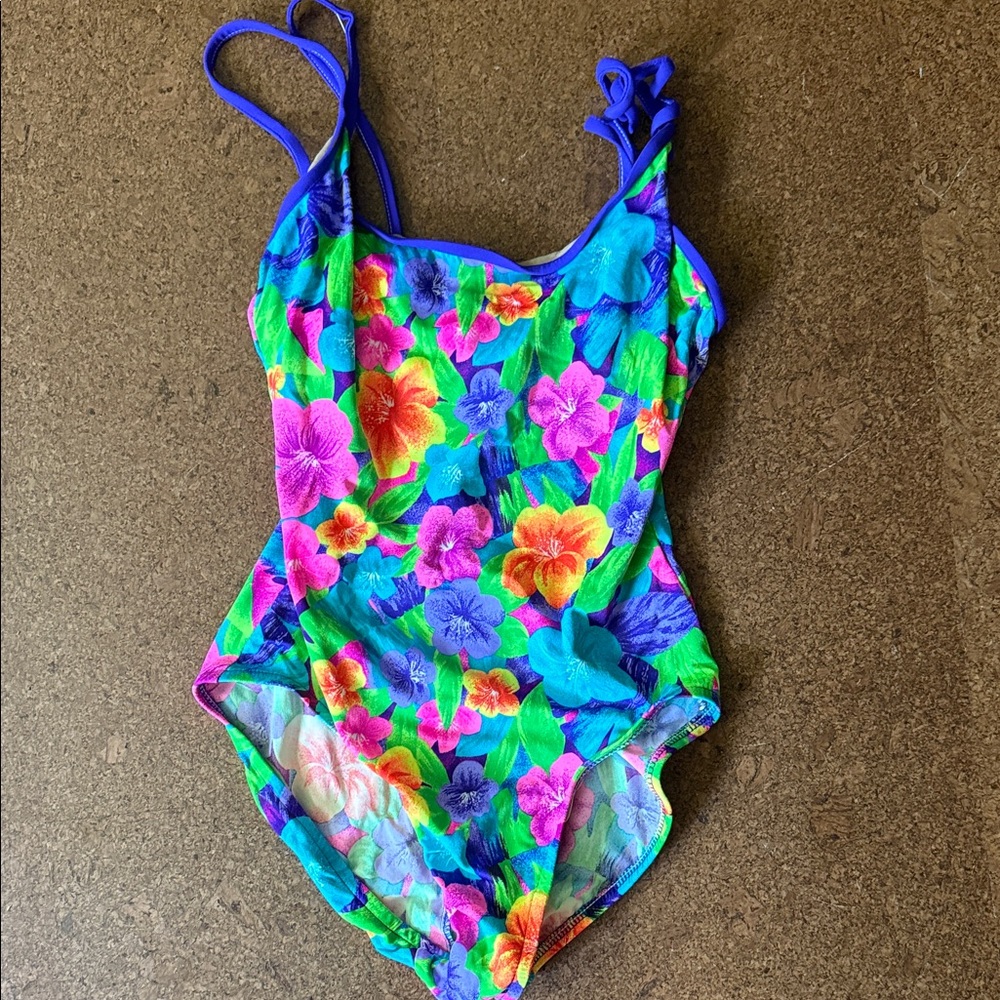 Vibrant Floral Women's One Piece Swimsuit